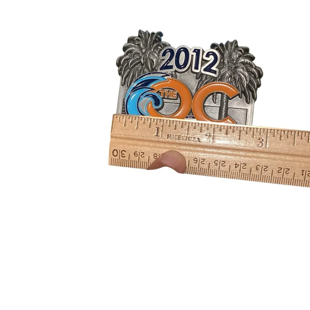 The OC Half Marathon Running Race Medal & Lanyard Orange County CA 2009 & 2012